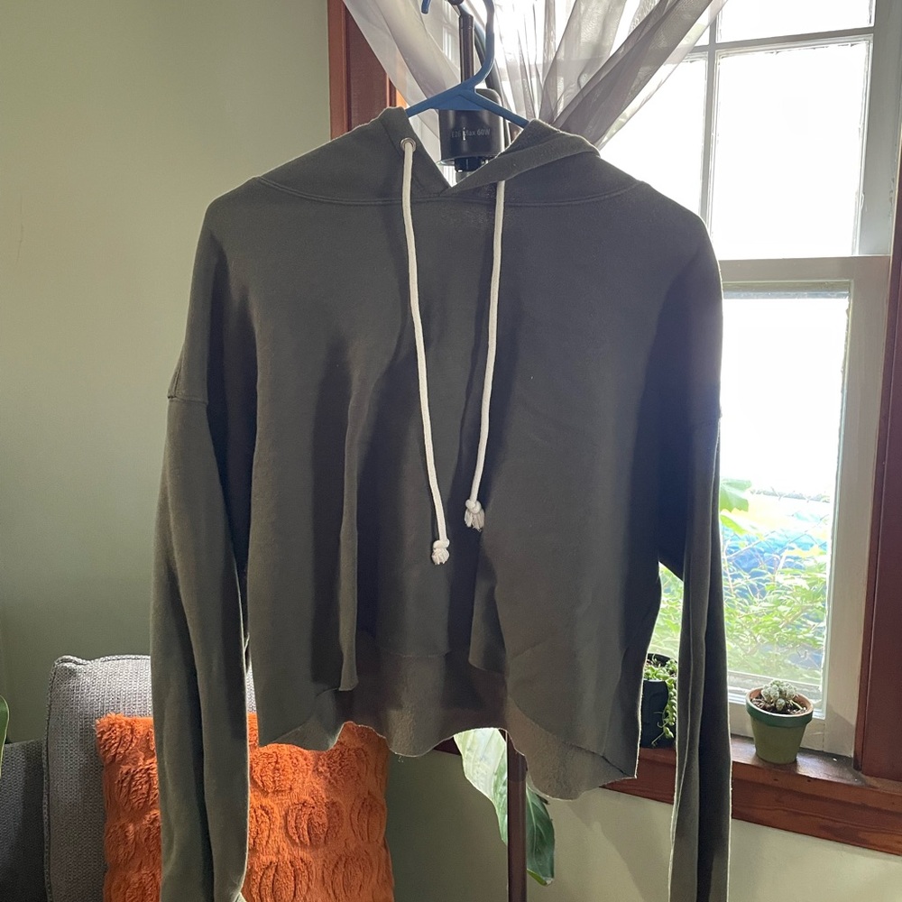 Wild Fable Dark Green Women's Hoodie Sweater